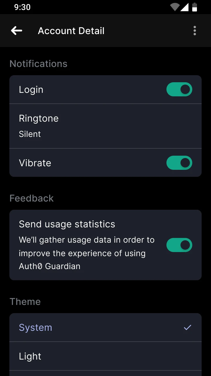 Auth0 Guardian screenshot